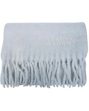Isabel Marant Accessoires ,Grijs ,Winter Scarves - Blauw