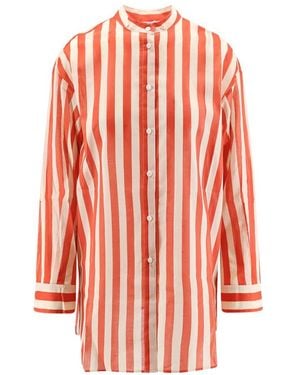 Eres Overhemden ,Oranje ,Katoen Duetto Katoenen Shirt - Rood