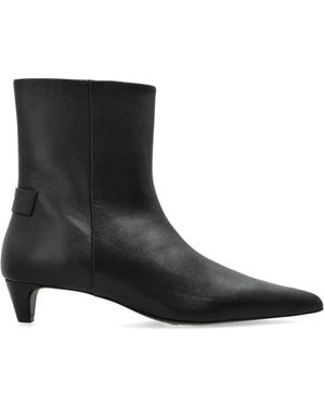 AllSaints Piper Leder-Stiefeletten Mit Absatz - Schwarz