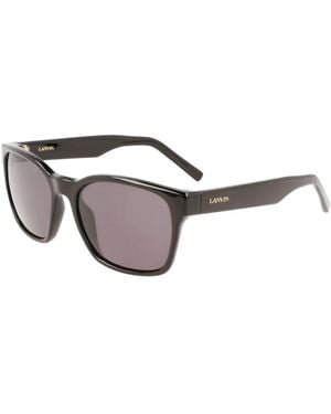 Lanvin Accessoires ,Zwart ,Vierkante Acetaat Zonnebril
