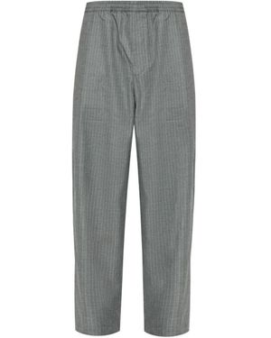 American Vintage Yroway Pinstripe Broeken - Grijs