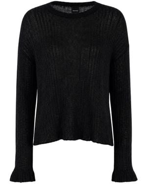 Pinko Round-Neck Knitwear - Negro