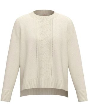 Marella Round-Neck Knitwear - Bianco