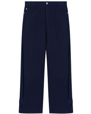 Emporio Armani Wide Trousers - Blue