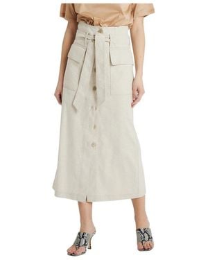 Erika Cavallini Semi Couture Midi Skirts - Natural