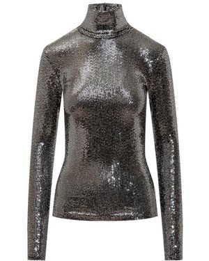 Isabel Marant Joyela Turtleneck Top - Zwart