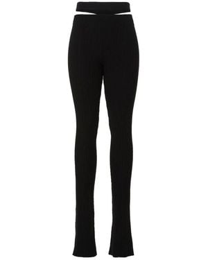 ANDREA ADAMO Skinny Trousers - Zwart