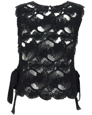 Kangra Sleeveless Tops - Negro