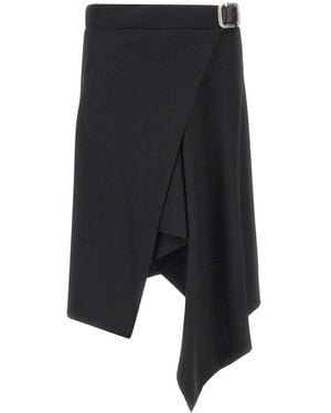 The Attico Midi Skirts - Negro