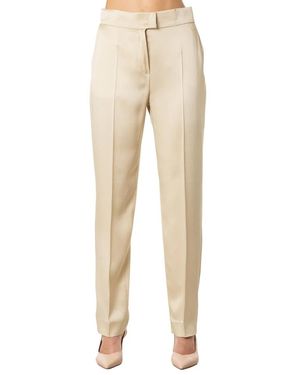 Max Mara Broeken ,Wit ,Satijn Romagna Broek - Naturel