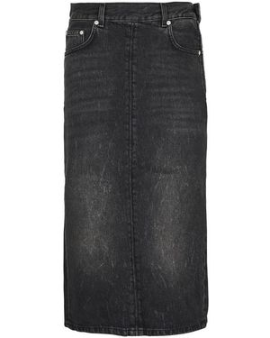 Haikure Denim Skirts - Black