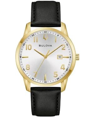 Bulova Accessoires ,Veelkleurig ,Leer Classic Watch - Zwart