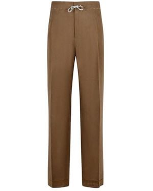 Maison Margiela Wijde Broek - Bruin