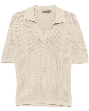 Corneliani V-Neck Knitwear - Natural