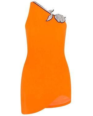 David Koma Short Dresses - Orange