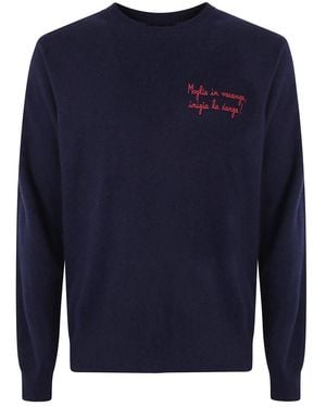 MC2 Saint Barth Round-Neck Strickwaren - Blau