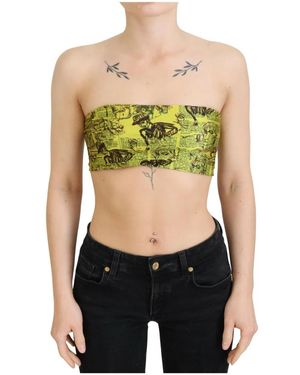 John Galliano Sleeveless Tops - Green