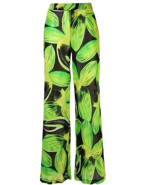 Louisa Ballou Wide Trousers - Green