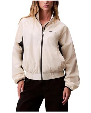 Calvin Klein Bomber Jackets - Natural