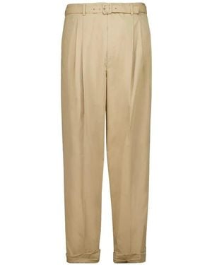 Saint Laurent Suit Trousers - Natural