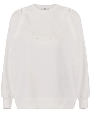 Elisabetta Franchi Sweatshirts - White