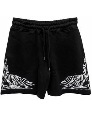 Marcelo Burlon Long Shorts - Black