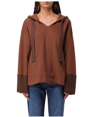 Dondup Hoodies & Sweatvesten ,Oranje ,Felpa - Bruin