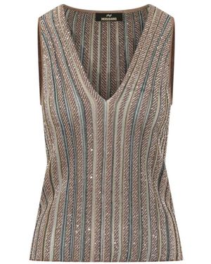 Missoni V-Neck Knitwear - Marron