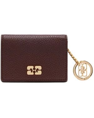 Ganni Wallets & Cardholders - Marron