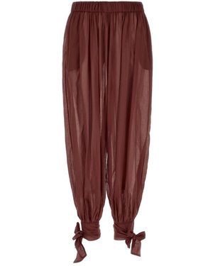 ANDAMANE Wide Trousers - Rouge