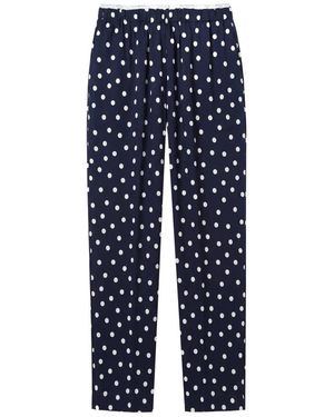 Jucca Pantalone A Stampa Pois - Blauw