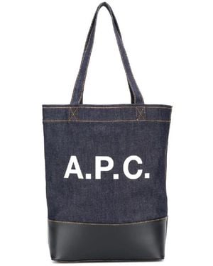A.P.C. Tote Bags - Bleu