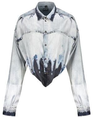 DIESEL Denim Shirts - Blue