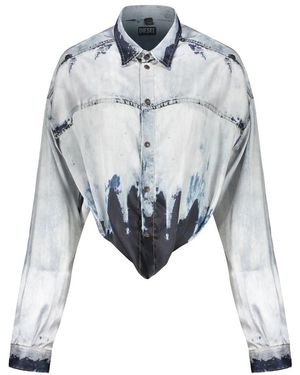DIESEL Overhemden ,Blauw ,Blouses & Shirts