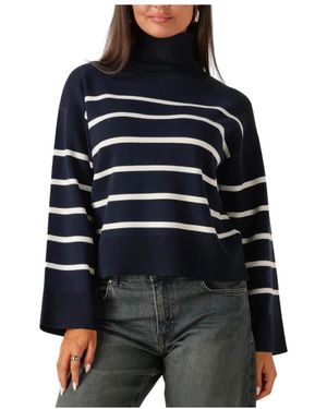 SELECTED Knit Roll Neck Sweater - Schwarz