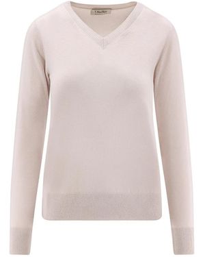 Max Mara V-Neck Knitwear - Pink