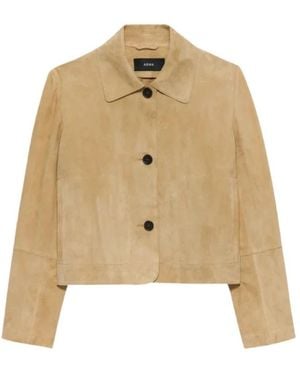 Arma Jassen ,Bruin ,Suède Emy Suède Jas - Naturel