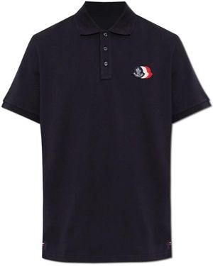 Moncler Polo Shirts - Blu