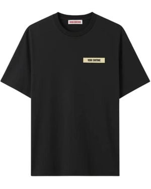 Versace Tops ,Zwart ,Vrsc Couture T-Shirt Patch