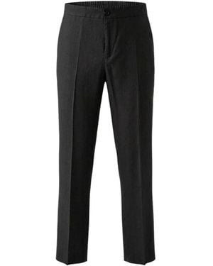 Hevò Straight Trousers - Black