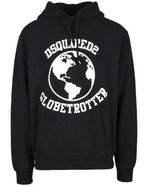 DSquared² Baumwoll-Sweatshirt - Schwarz