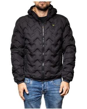 Blauer Piery Daunenjacke - Schwarz