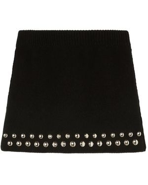 Alanui Love And Studs Minirock - Schwarz