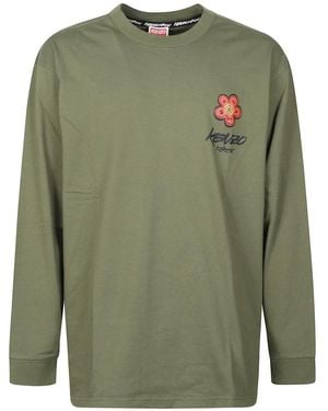 KENZO Long Sleeve T-Shirts - Green