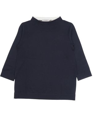La Fileria Round-Neck Knitwear - Blue