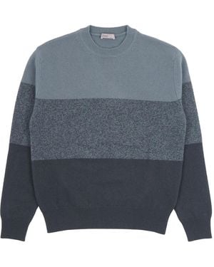 Herno Round-Neck Knitwear - Bleu