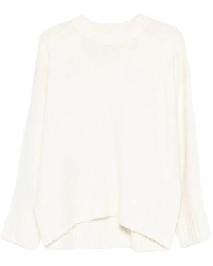 Loulou de Saison Tino Rundhals-Pullover - Weiß