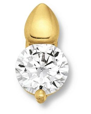ONE ELEMENT Eleganter Zirkonia Anhänger - Mettallic