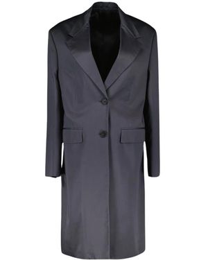 Prada Single-Breasted Coats - Blue