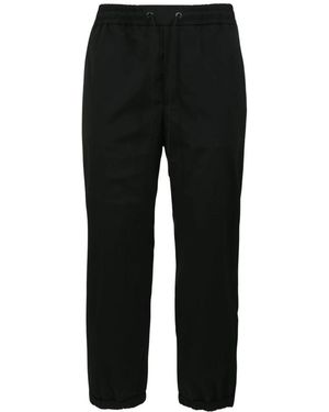 Moncler Fitness ,Zwart ,Polyester Gestreept Stretch Jogging Broek